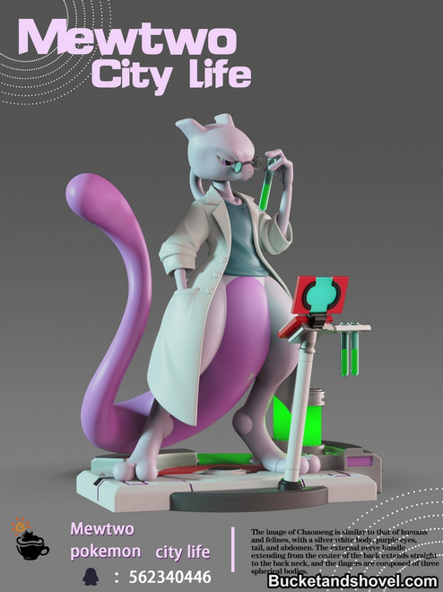 *Pre-order * FMYR Studio Pokemon Urban trendy brand Mewtwo Resin Statue #2