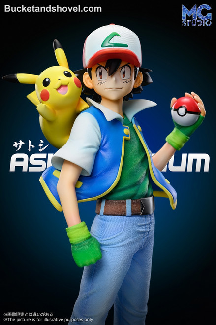 *Pre-order * MG Studio Pokemon Ash Ketchum＆Pikachu Resin Statue #3