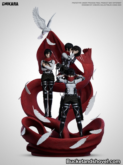 *Pre-order * Chikara Studio Attack on Titan Mikasa Resin Statue #3