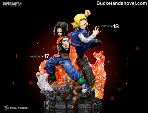 *Pre-order * Sunyata Studio 1/6 Android 17 & Android 18 Resin Statue #