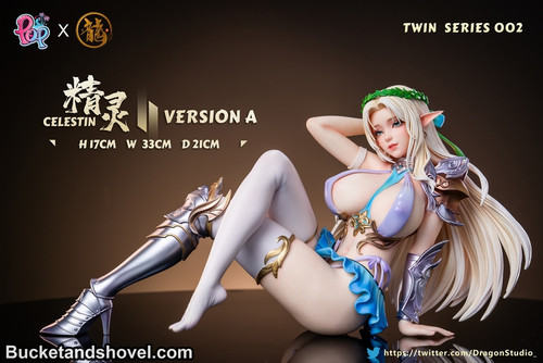 *Pre-order *Adults only Dragon x POP Studio TWIN SERIES 002 Kuroinu Redux 1/4 Olga & Celestin Resin Statue #1