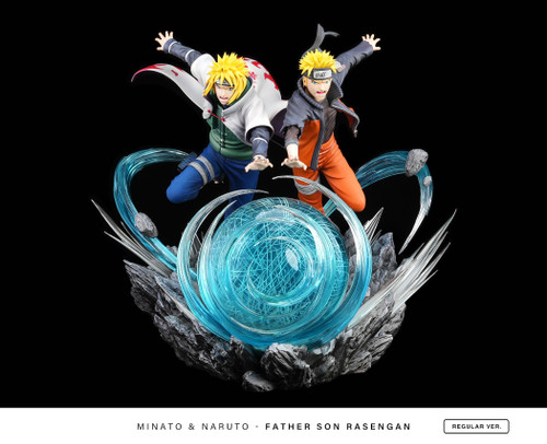 *Pre-order * Chikara Studio Naruto Uzumaki Naruto＆Namikaze Minato Resin Statue #2