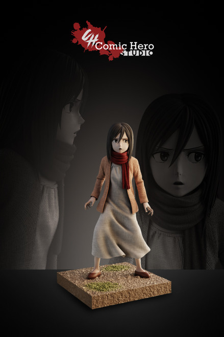 *Pre-order * Comichero Studio Attack on titan Mikasa Resin Statue #5