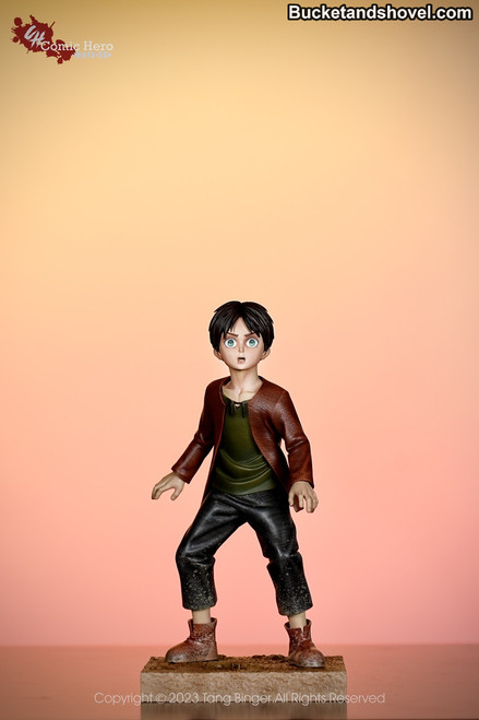 *Pre-order * Comic Hero Studio Attack on Titan Kid Eren Resin Statue #4