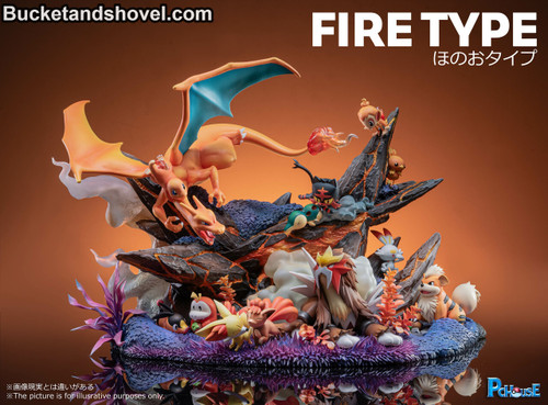 *Pre-order * Pchouse Studio PokemonCharizard group Fire Resin Statue #6